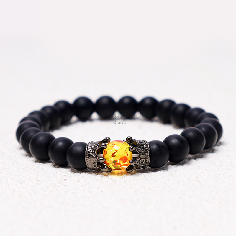 Luck Muse King & Queen Crown Natural Stone Healing Energy Beads Couple Bracelets - Image 11