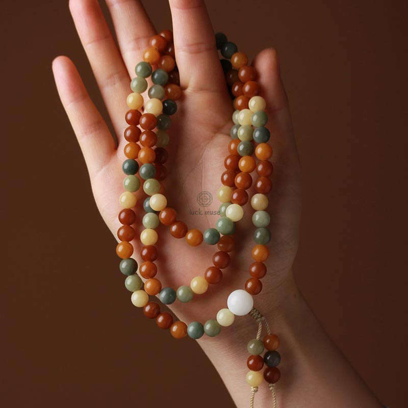 Bodhi Seed Harmony Wisdom Mala Bracelet by Luck Muse Shop - Image 2