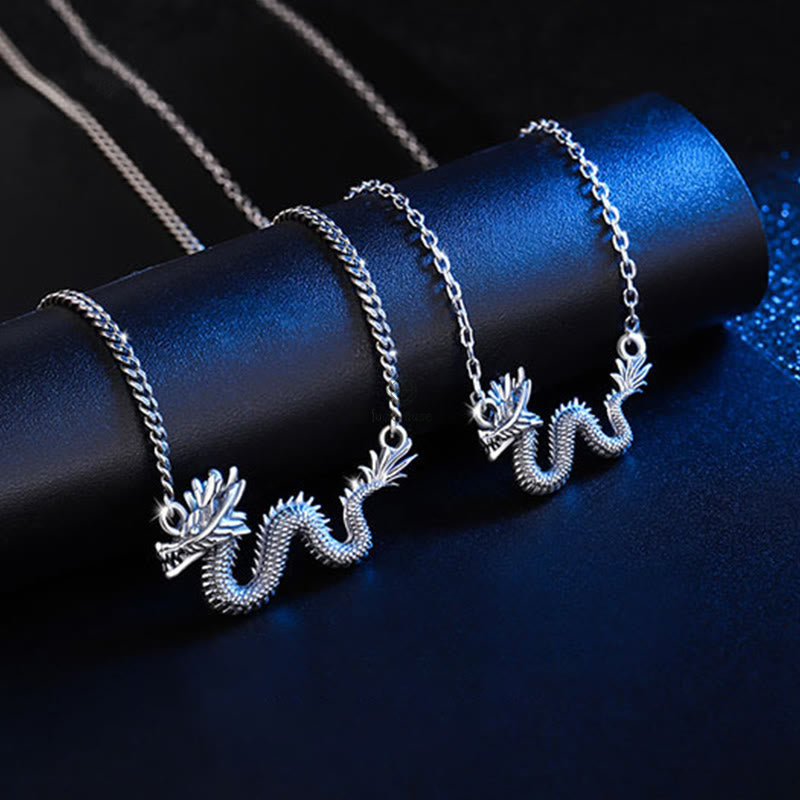 Luck Muse 925 Sterling Silver Year Of The Dragon Protective Dragon Chain Necklace Pendant - Image 2