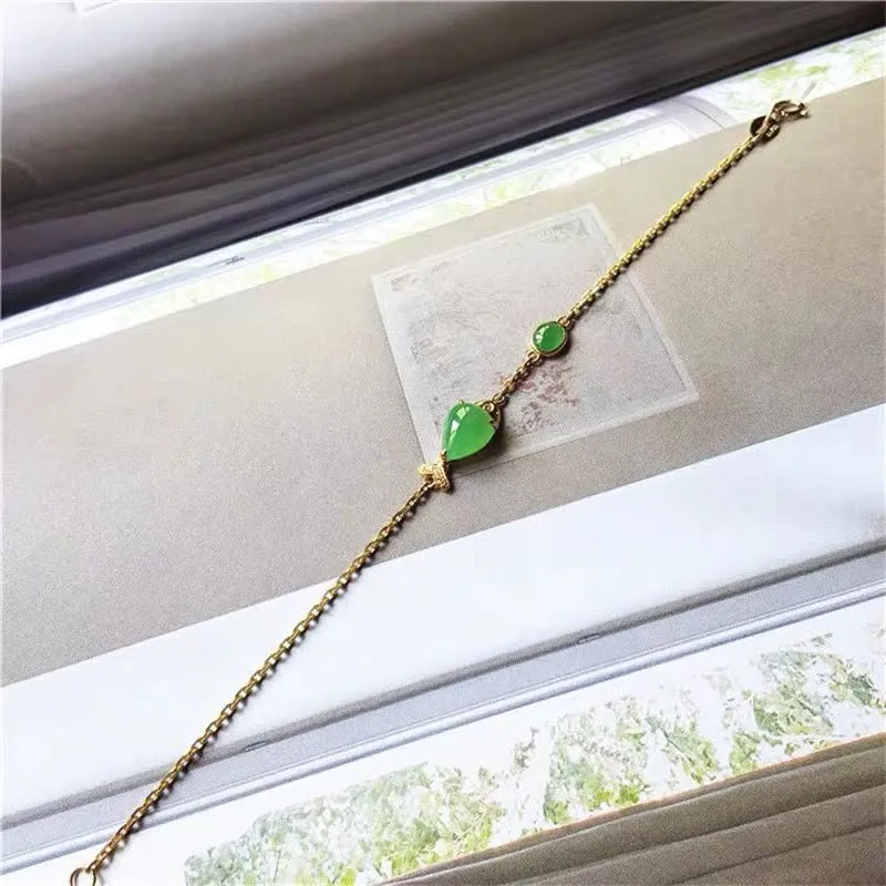 Green Chalcedony Koi Fish Courage Strength Bracelet from Luck Muse Shop - Image 5