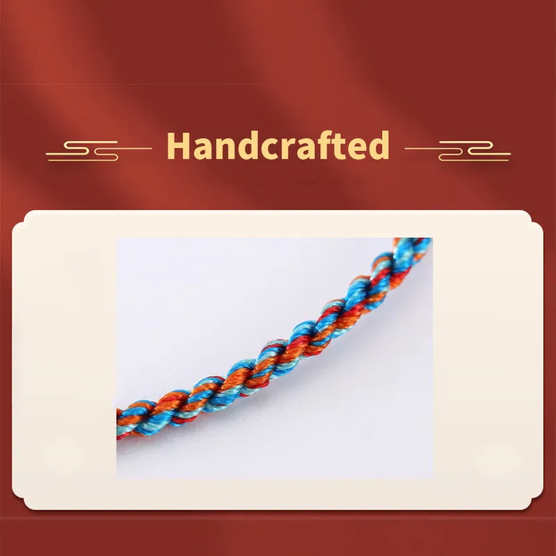 Luck Muse 925 Sterling Silver Multicolored Handcrafted Bracelet with Zongzi Pattern for Good Luck - Image 13
