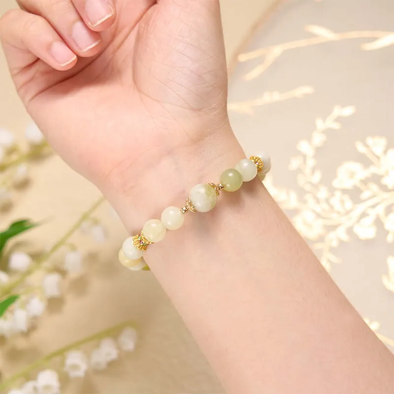 Green Grape Jade Buddha Bracelet for Abundance - Image 4