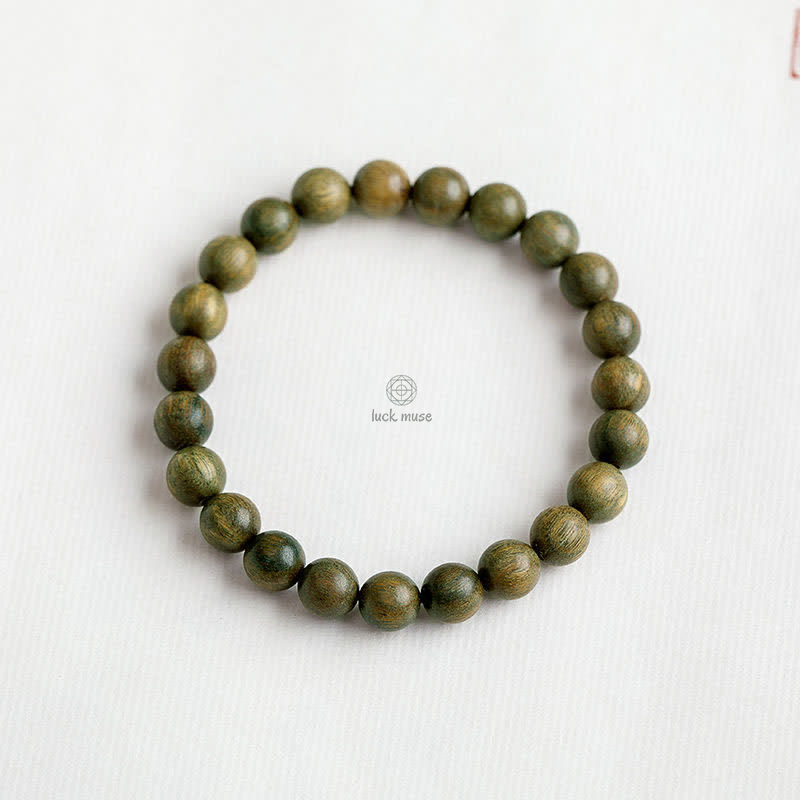 Tibetan Green Sandalwood Healing Bracelet by Luck Muse Shop - Image 10