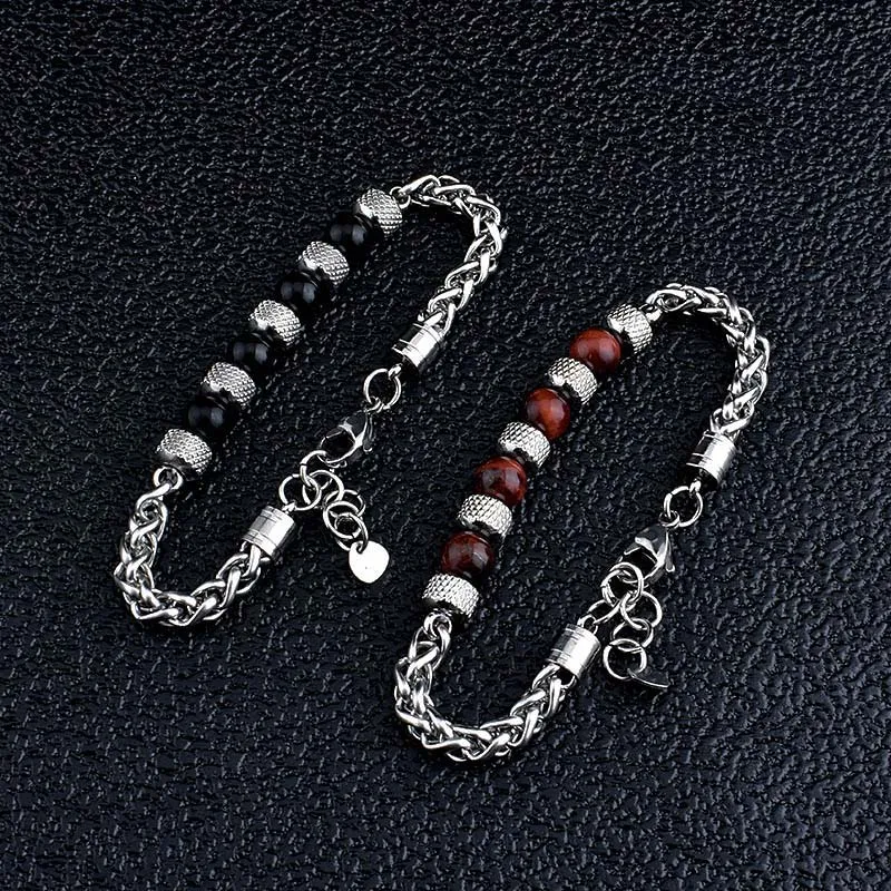 Luck Muse Black Onyx Tiger Eye Courage Bracelet - Image 13