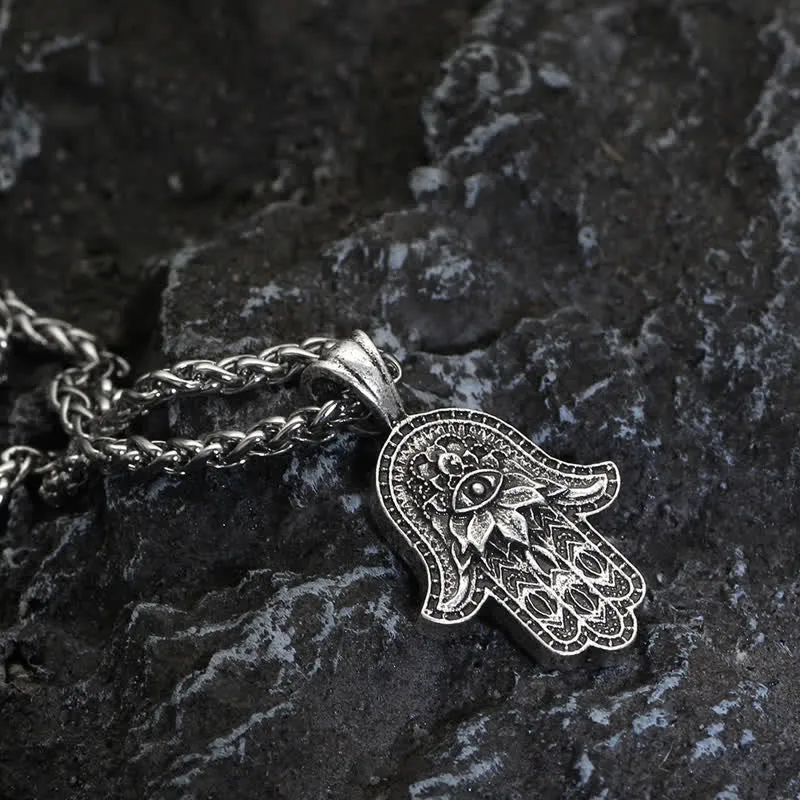 Hamsa Symbol Luck & Protection Necklace Pendant by Luck Muse Shop - Image 4