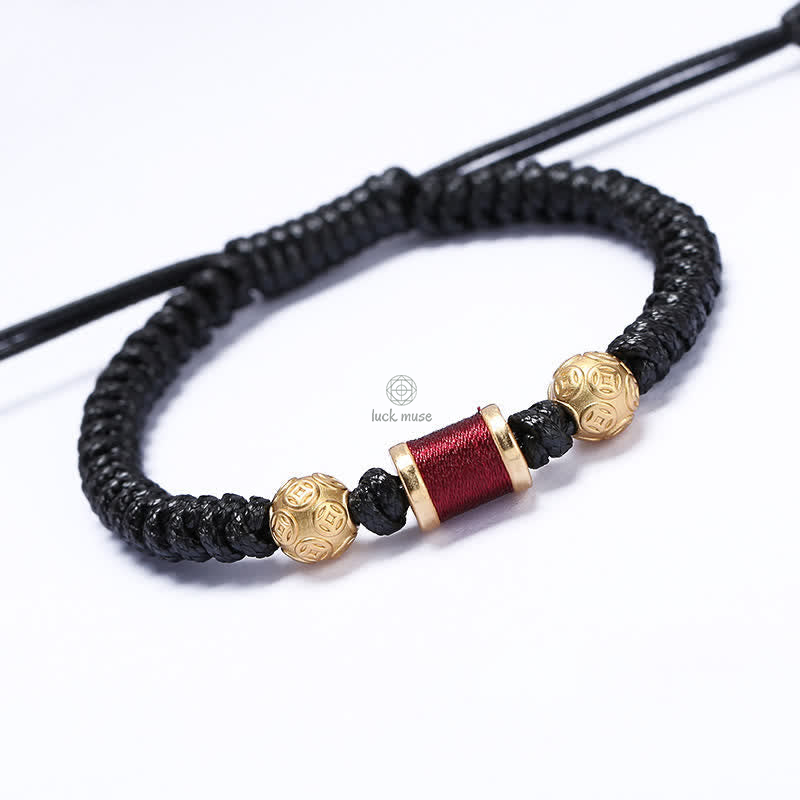Copper Coin Bead Balance Braided Bracelet - Image 16