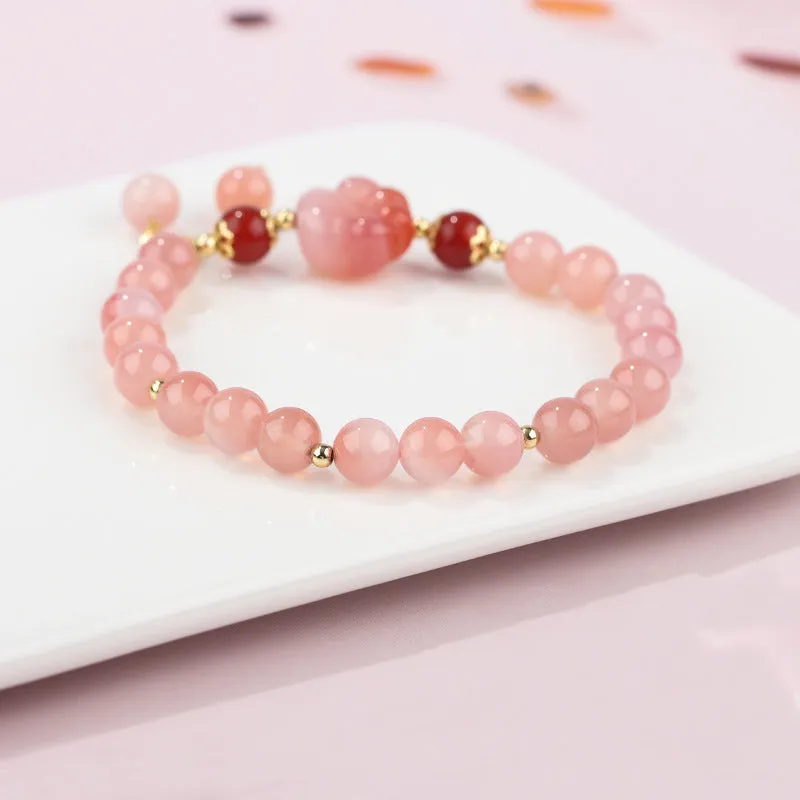 Luck Muses Natural Yanyuan Agate Cat Claw Paw Positive Bracelet - Image 4