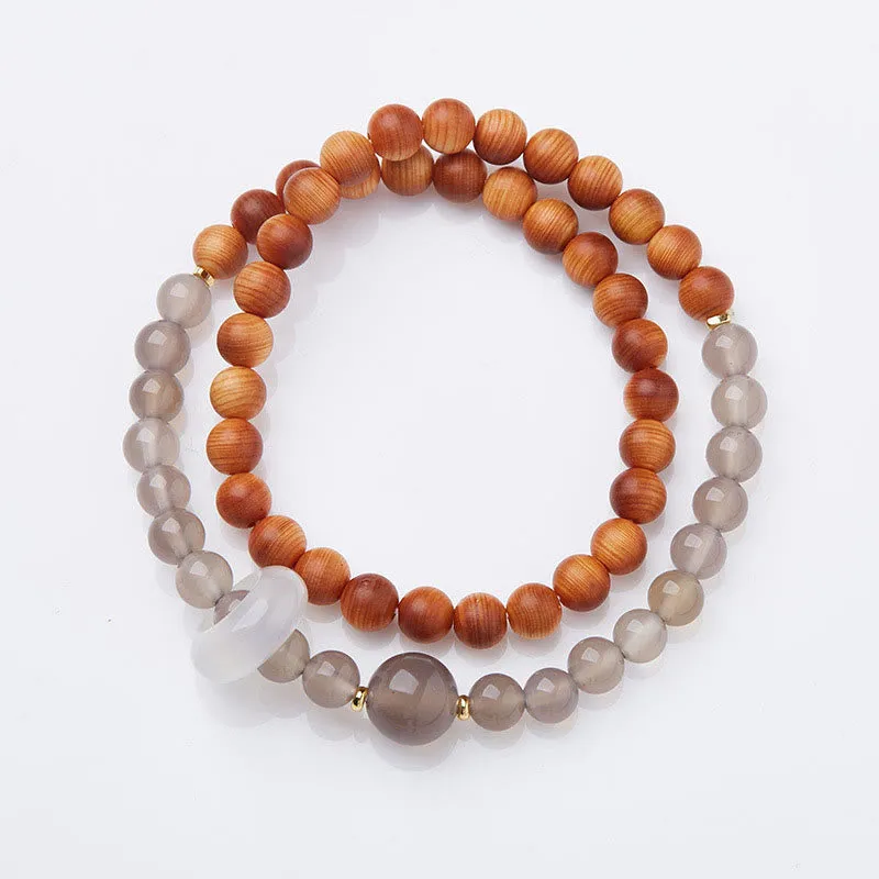 Natural Thuja Sutchuenensis Optimistic Bracelet with Luck Muse Essence - Image 2