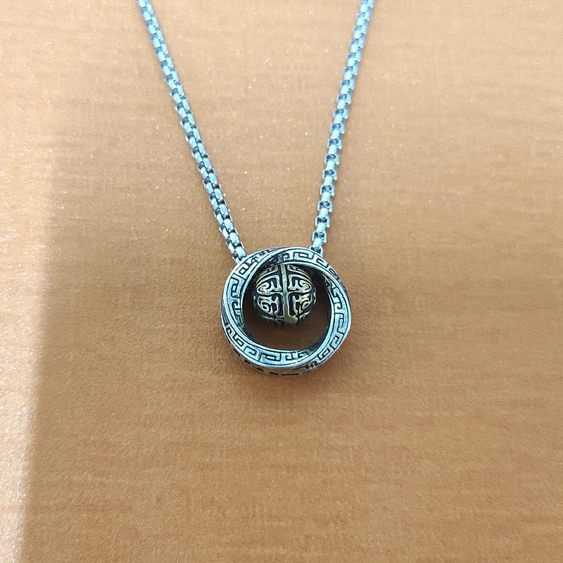 Luck Muse Mobius Copper Wealth Necklace with Lucky Bead - Image 8