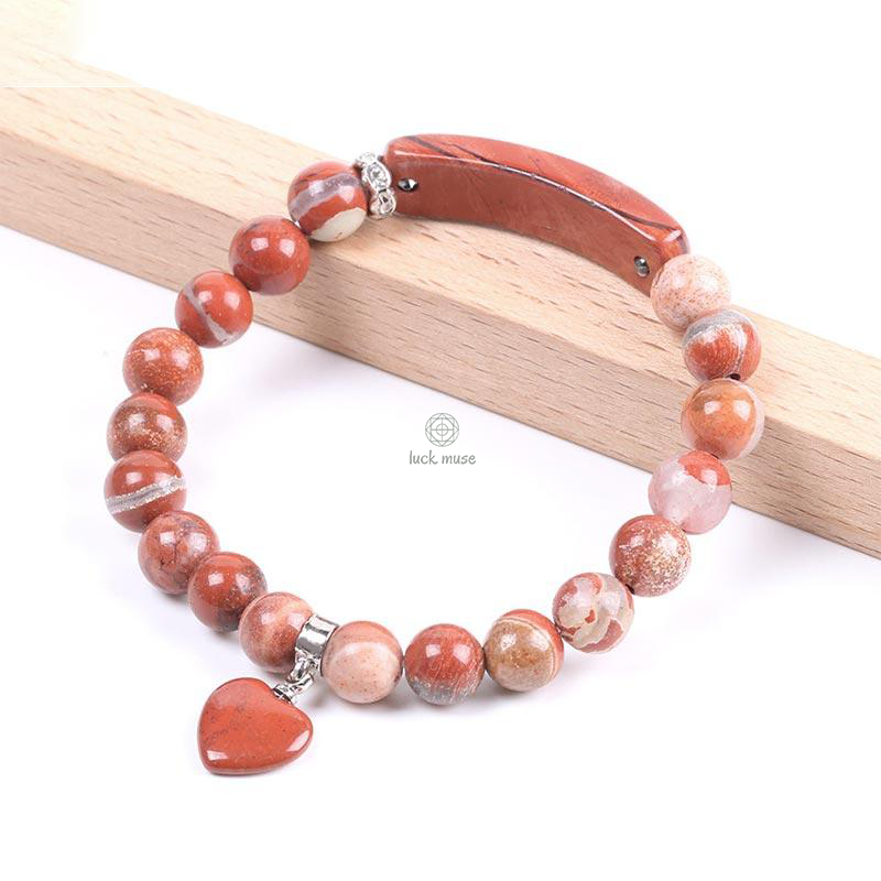 Natural Quartz Love Heart Healing Beads Bracelet - Luck Muse Shop - Image 31