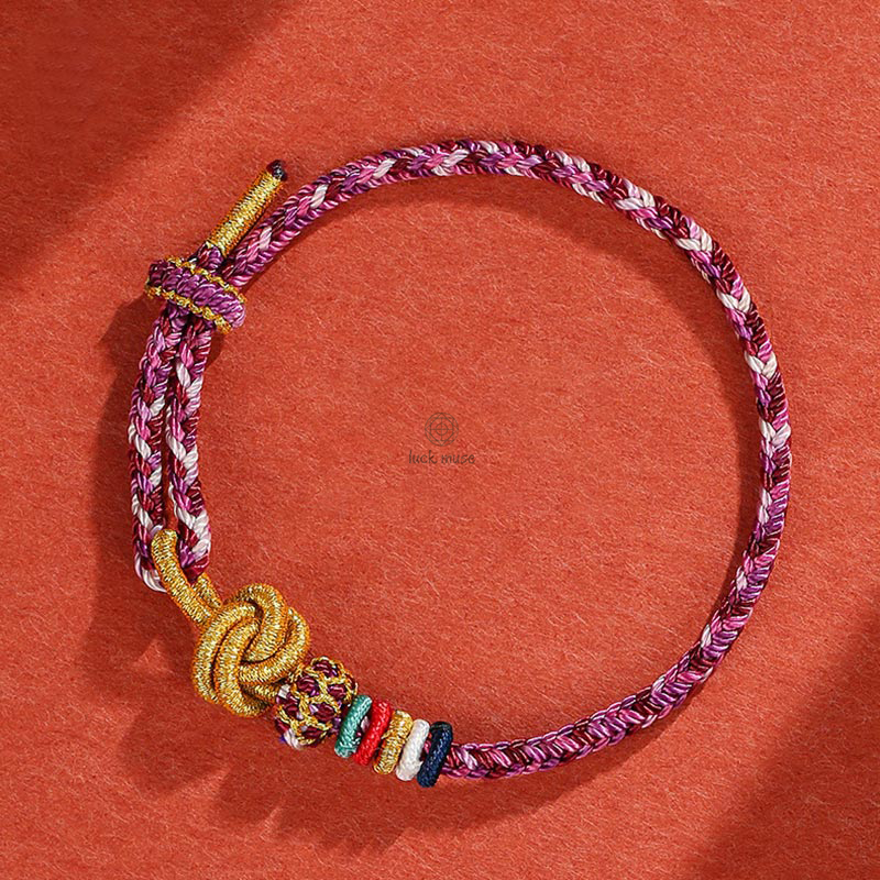 Dunhuang Colorful Rope Luck Muse Protection Bracelet - Image 10