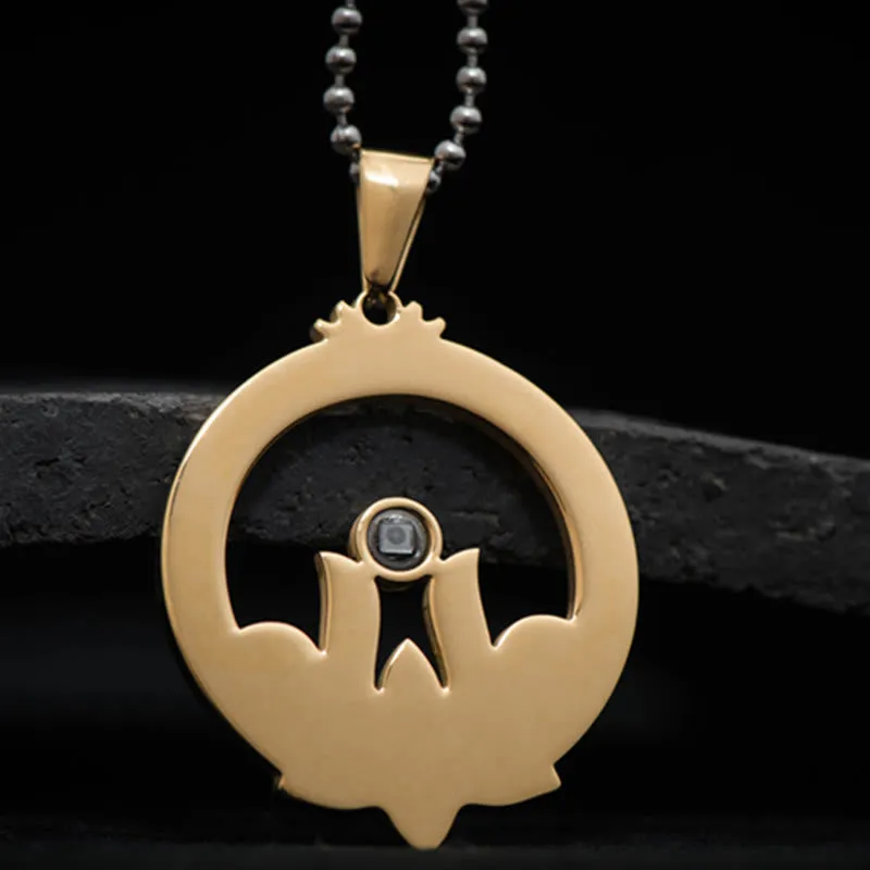 Luck Muse Lotus Titanium Steel Shurangama Mantra Necklace Pendant with Enlightenment Projection - Image 15