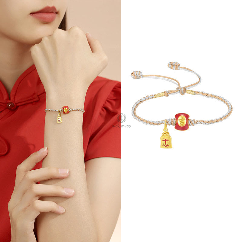 Blessed Chinese Character Sterling Silver Luck Muse Bracelet - Image 10