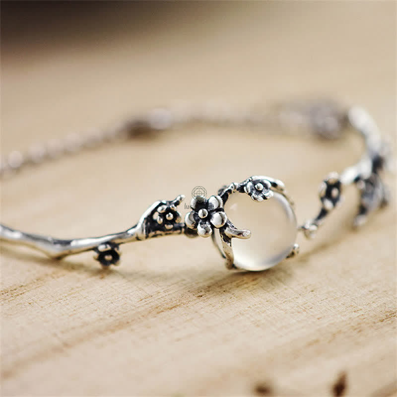 Plum Blossom Chalcedony Bracelet - Image 6
