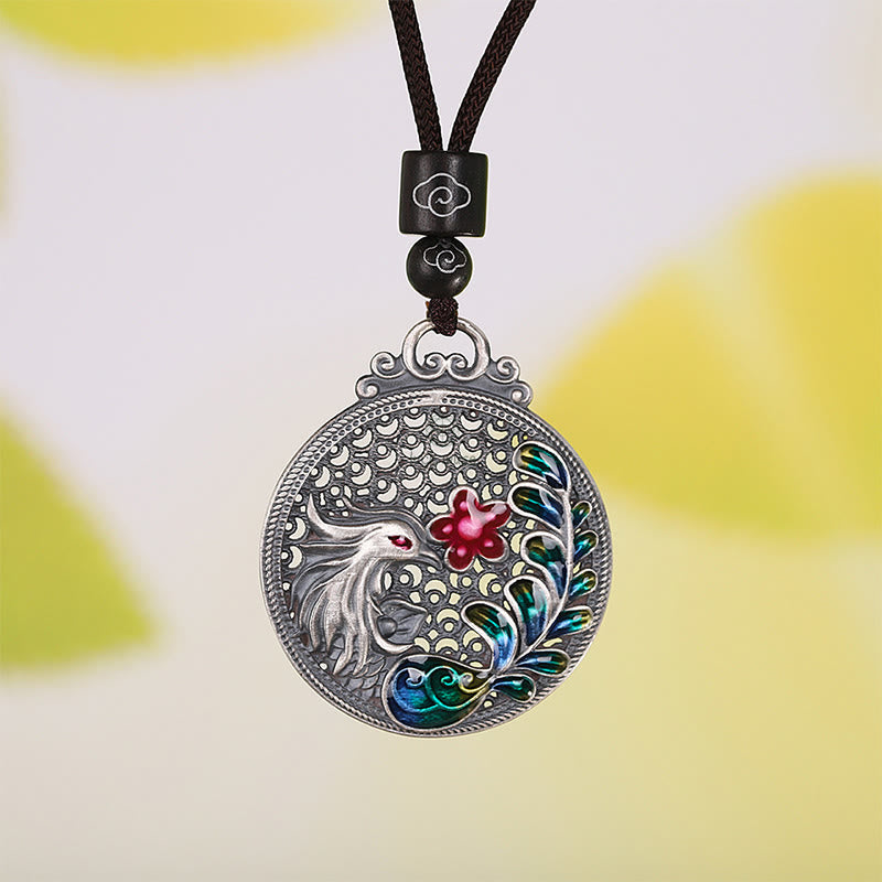 Luck Muse 990 Sterling Silver Phoenix Luck Protection Pendant Necklace - Image 8