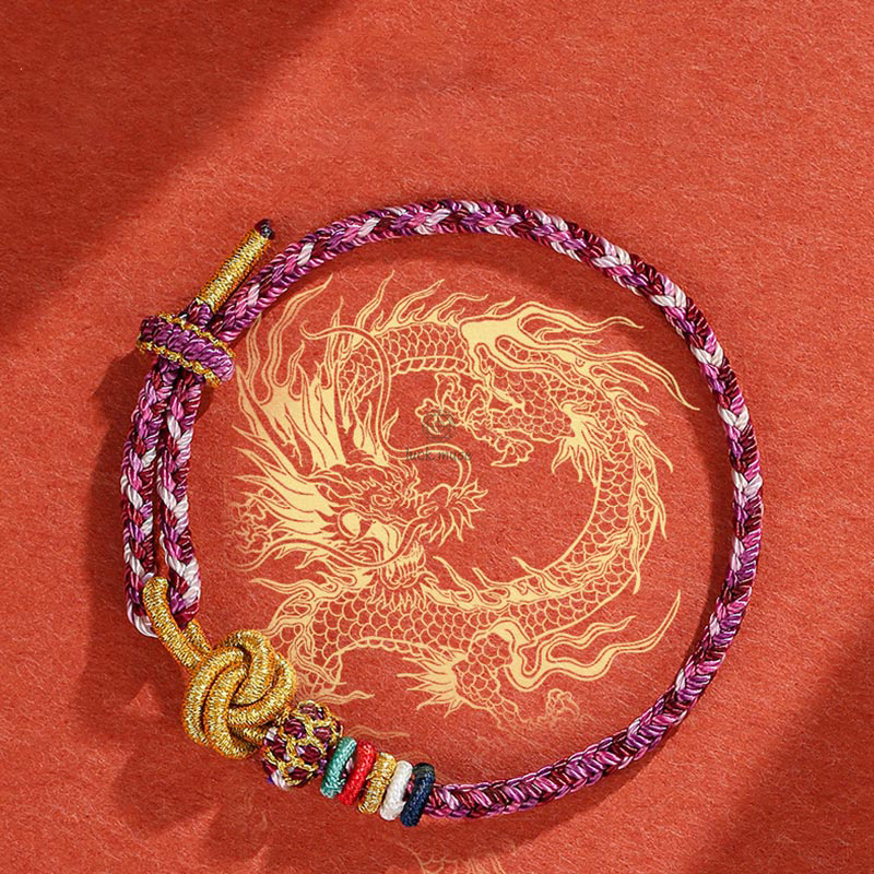 Dunhuang Colorful Rope Luck Muse Protection Bracelet - Image 5