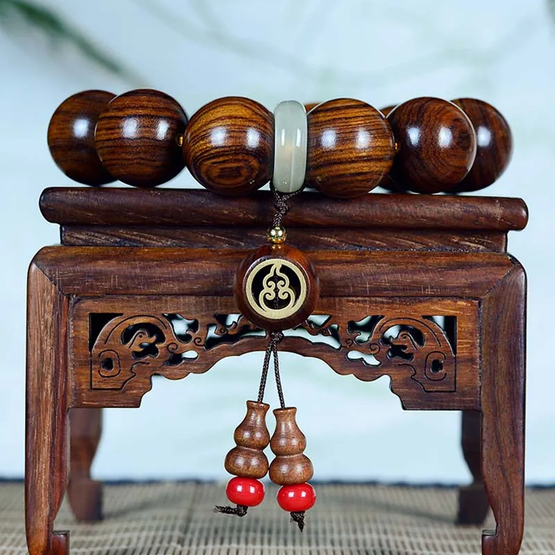 Luck Muse Rosewood Serenity Gourd Charm Bracelet - Image 3