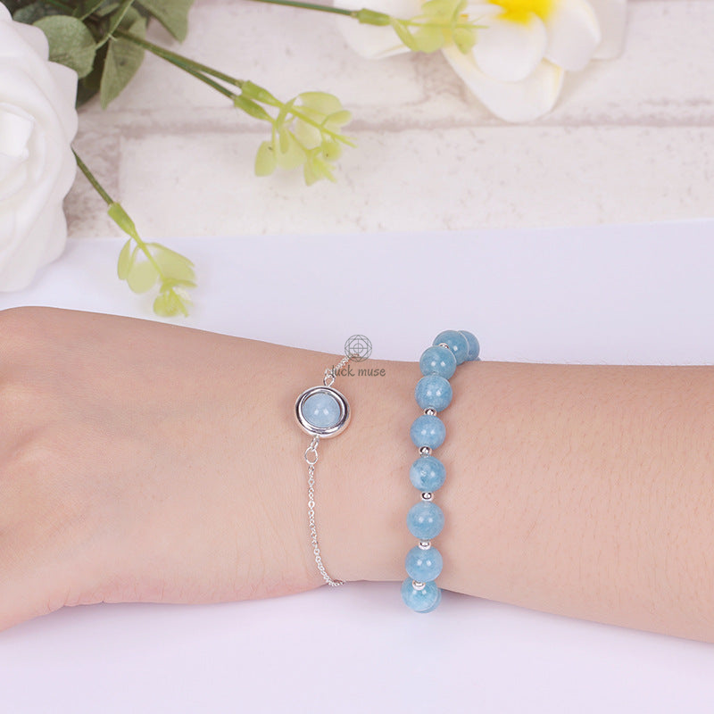 Sun Stone and Strawberry Quartz Crystal Bracelet for Positivity - Image 43