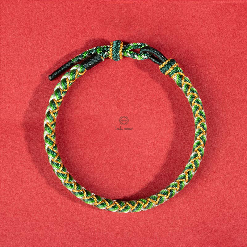 Luck Muse Dragon Scale Protection Handmade Rope Bracelet - Image 9