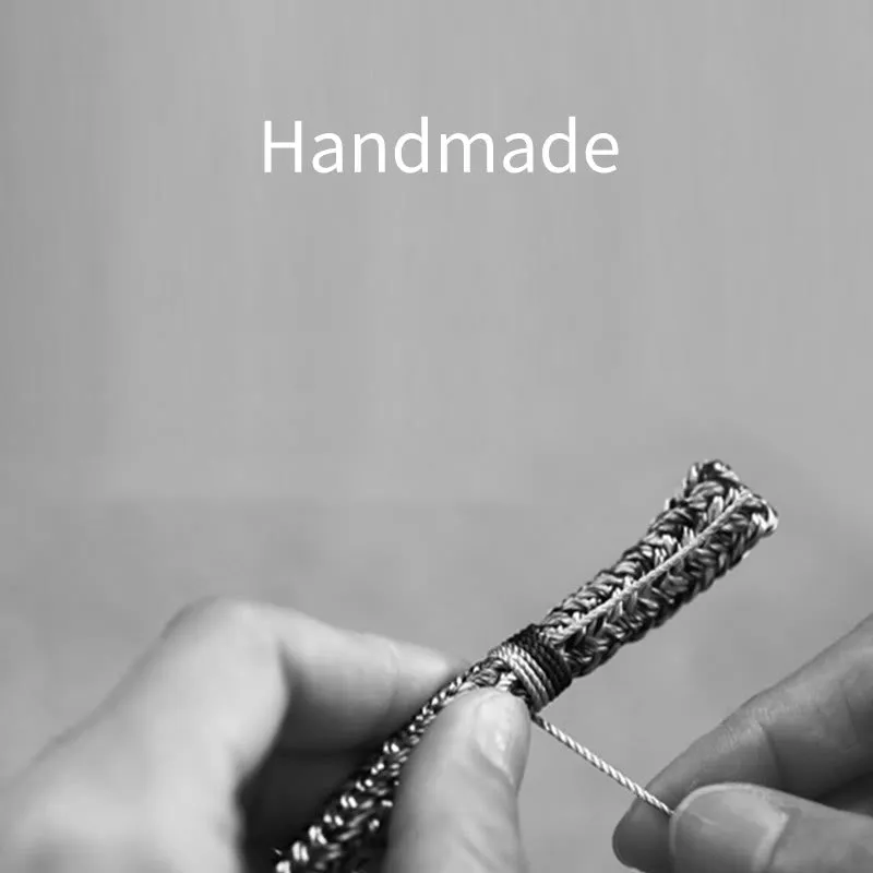 Luck Muse 925 Sterling Silver Knot Bracelet with Faith and Strength - Image 18