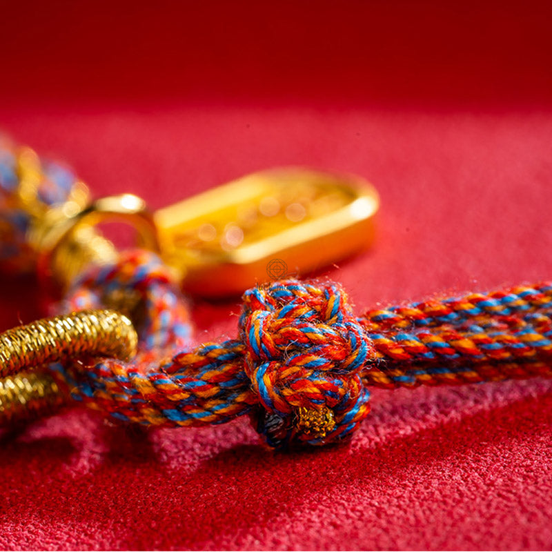 Multicolored Handmade Tibetan Om Mani Padme Hum Ruyi Charm Bracelet with Luck Muse - Image 7