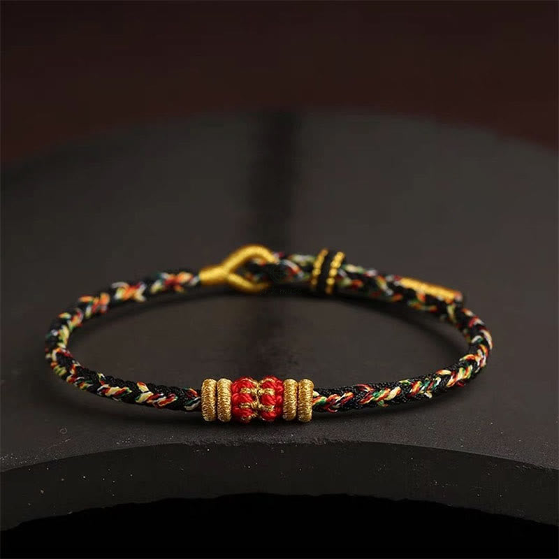 King Kong Knot Luck Bracelet - Handmade Colorful Rope with Luck Muse - Image 18