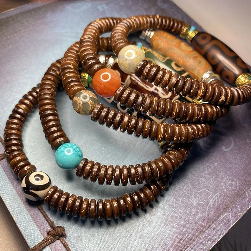 Tibetan Nine-Eye Dzi Bead Wealth Bracelet from Luck Muse Shop - Image 7