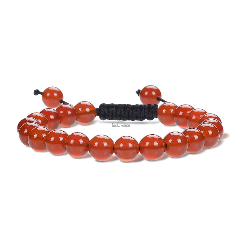 Natural Healing Gemstone Macrame Bracelet - Unisex Adjustable Power Bracelet - Image 20