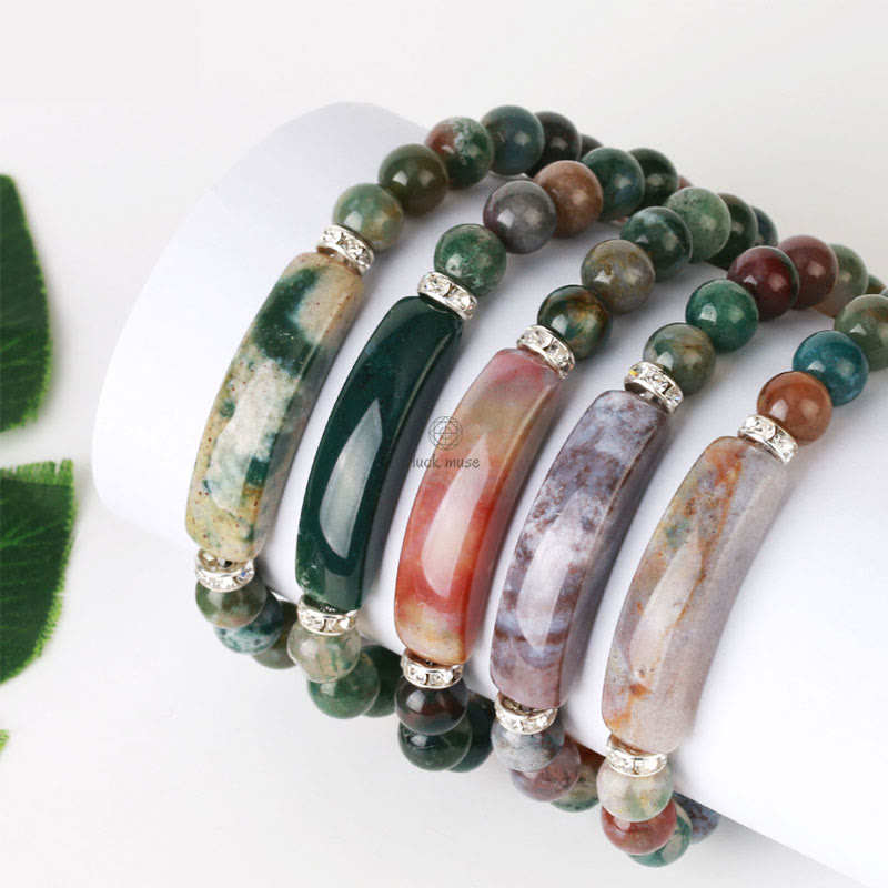 Natural Quartz Love Heart Healing Beads Bracelet - Luck Muse Shop - Image 7