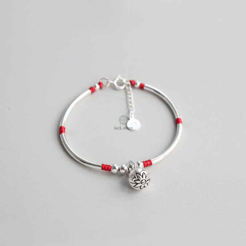 925 Sterling Silver Lotus Flower New Beginning Bracelet by Luck Muse Shop - Image 6