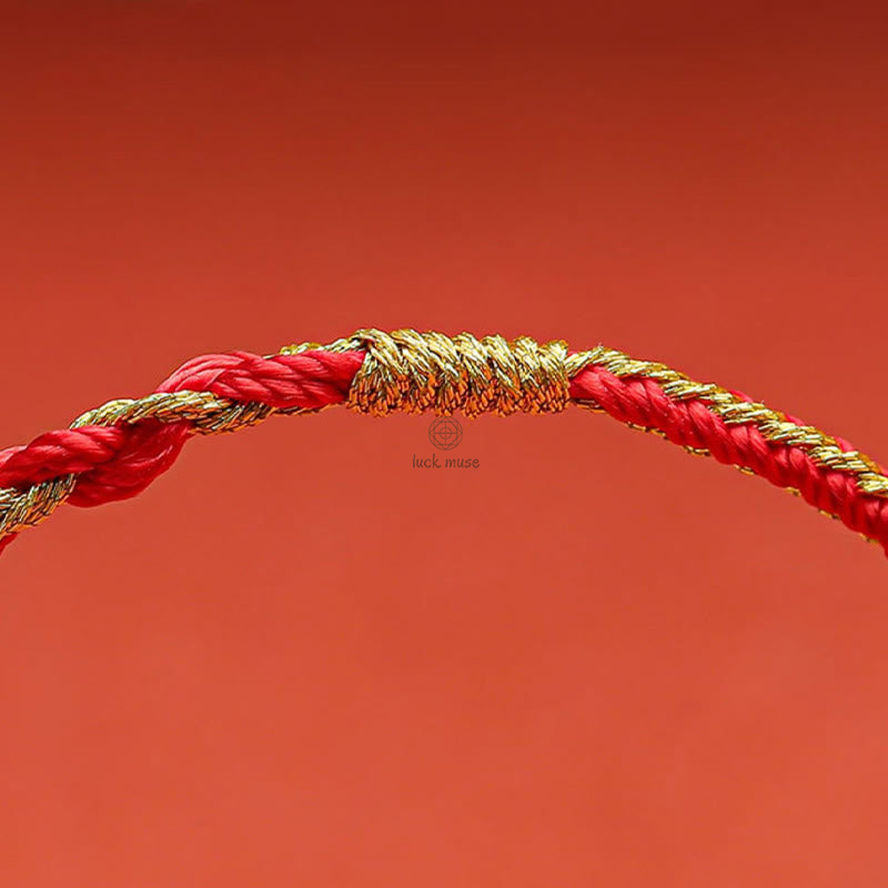 Luck Muse Handmade Chinese Zodiac Protection Bracelet Featuring Rabbit, Rooster, Rat, Horse, and Dragon - Image 5