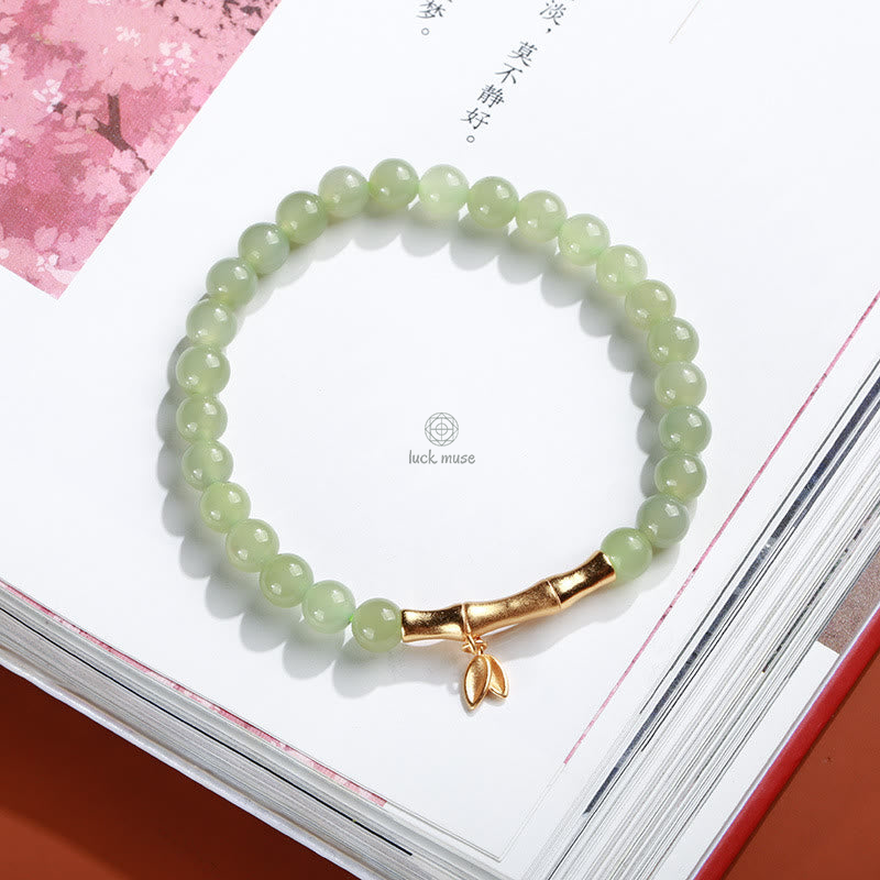 Gold-Plated Natural Hetian Jade Bracelet with Buddha Elements - Image 20