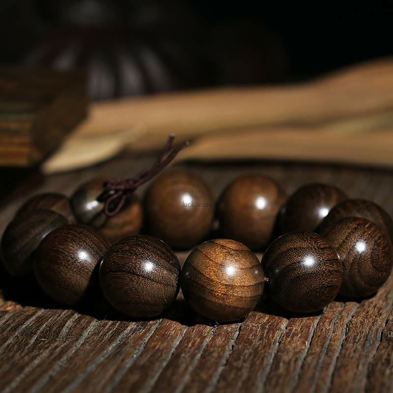 Rare Phoebe Zhennan Wood Blessing Bracelet - Image 6