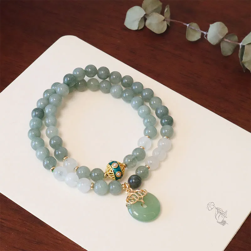 Jade Harmony Double-Layered Luck Muse Bracelet - Image 8