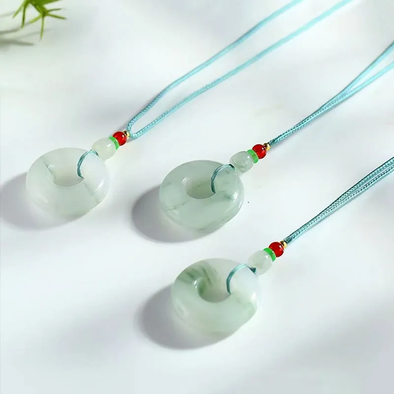 Natural Jade Luck Muse Prosperity Necklace Pendant - Image 4