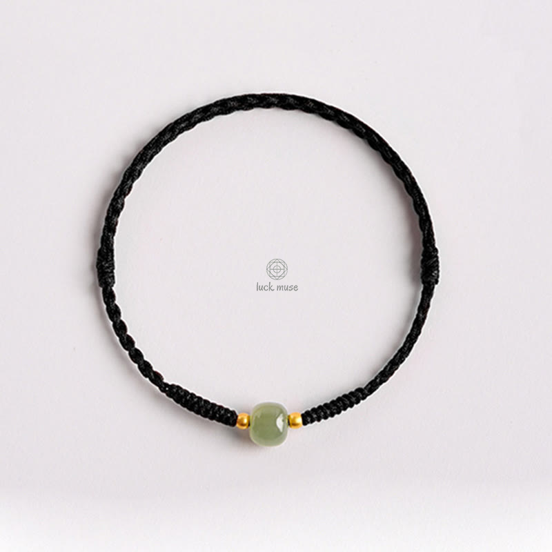 Braided Jade Lucky Bead Bracelet for Prosperity by Luck Muse Shop - Image 9