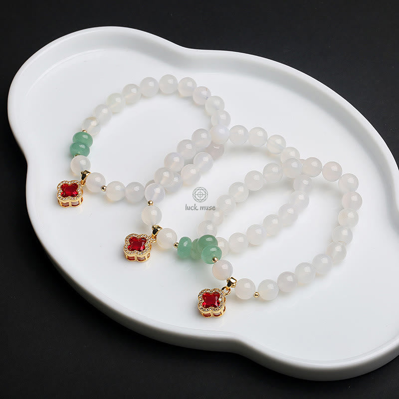 Luck Muse Natural Agate Money Bag Bracelet - Image 11