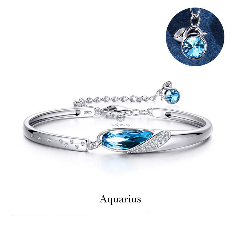Luck Muse 925 Sterling Silver Zodiac Charm Bracelet - Image 7