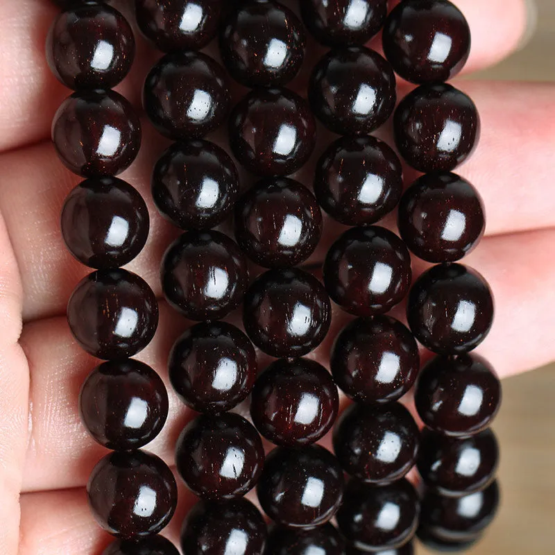 Gold Star Red Sandalwood Chinese Knot Protection Bracelet - Image 3