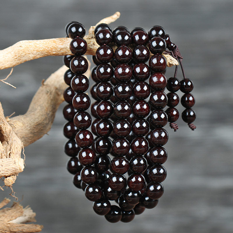 Gold Star Red Sandalwood Chinese Knot Protection Bracelet - Image 11