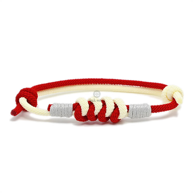 Samsara Knot Strength Reincarnation Knot Braid String Bracelet with Simple Design