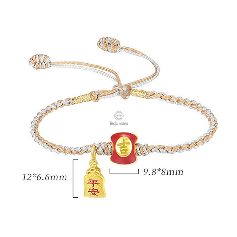 Blessed Chinese Character Sterling Silver Luck Muse Bracelet - Image 11