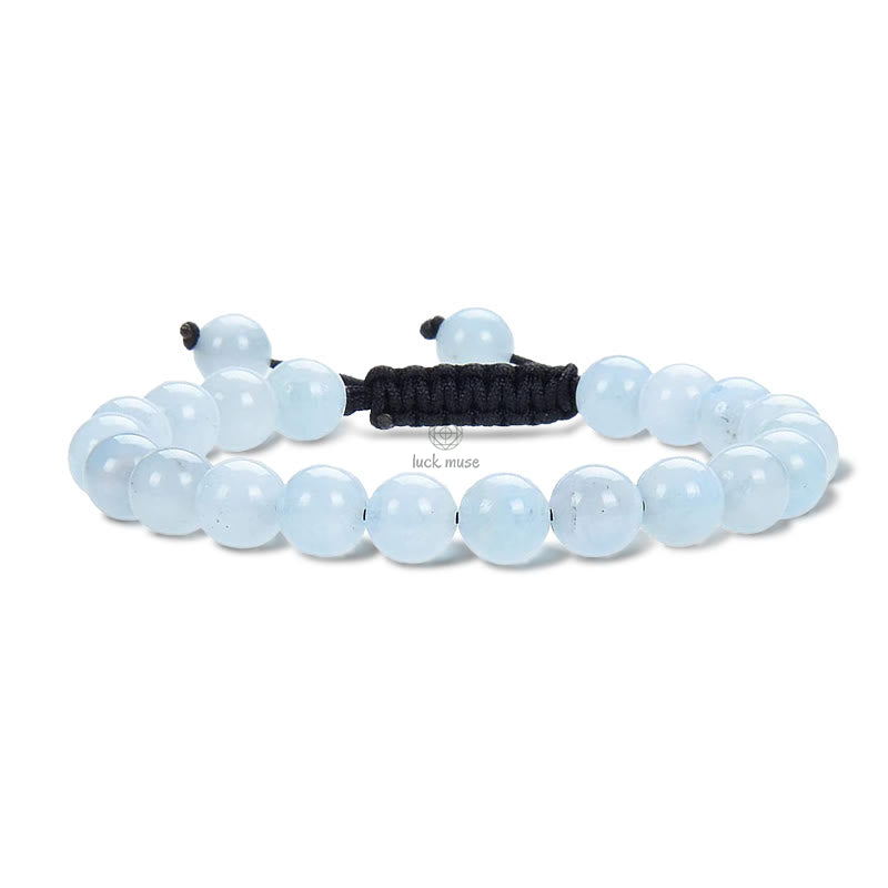Natural Healing Gemstone Macrame Bracelet - Unisex Adjustable Power Bracelet - Image 8