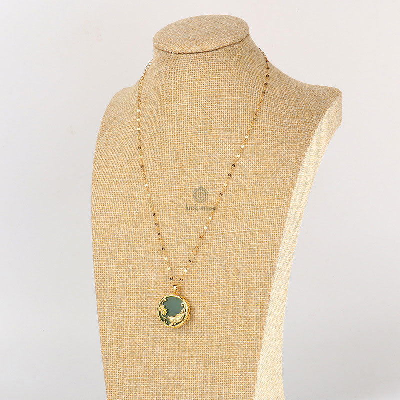 Luck Muse Natural Jade Koi Fish Luck Pendant Necklace - Image 4