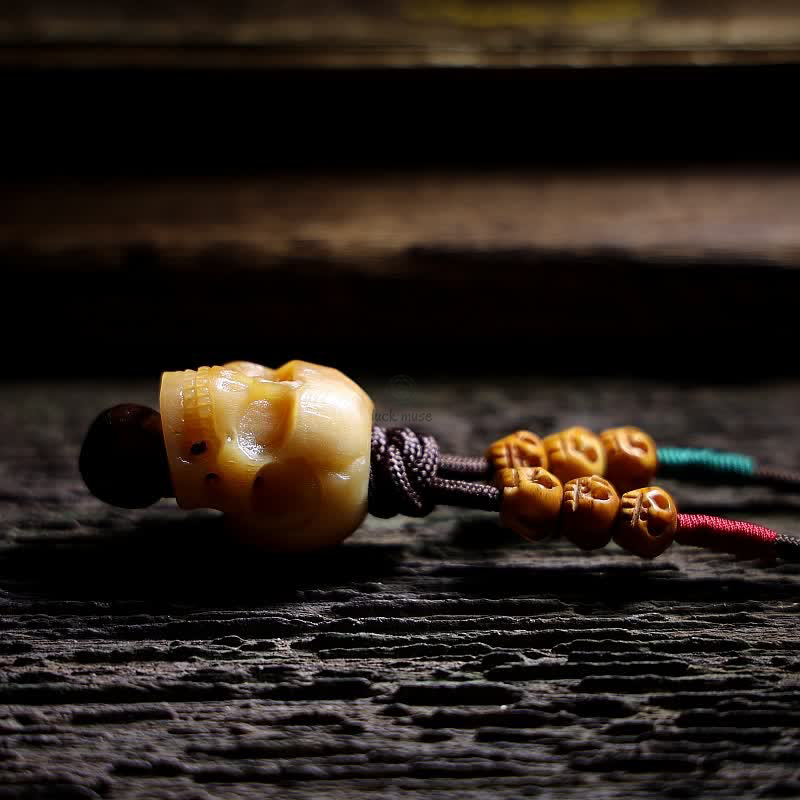 Tibetan Camel Bone Skull Protection Necklace Pendant - Luck Muse - Image 8