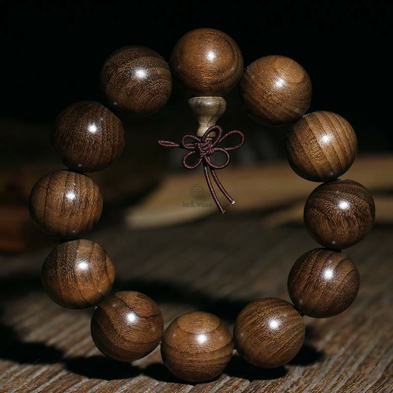 Rare Phoebe Zhennan Wood Blessing Bracelet