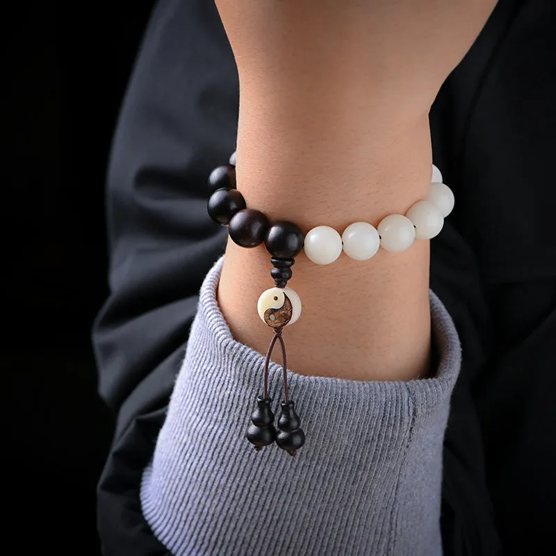 Luck Muse Ebony YinYang Protection Bracelet - Decorative Piece - Image 5