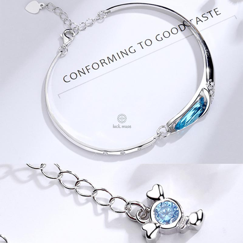 Luck Muse 925 Sterling Silver Zodiac Charm Bracelet - Image 5