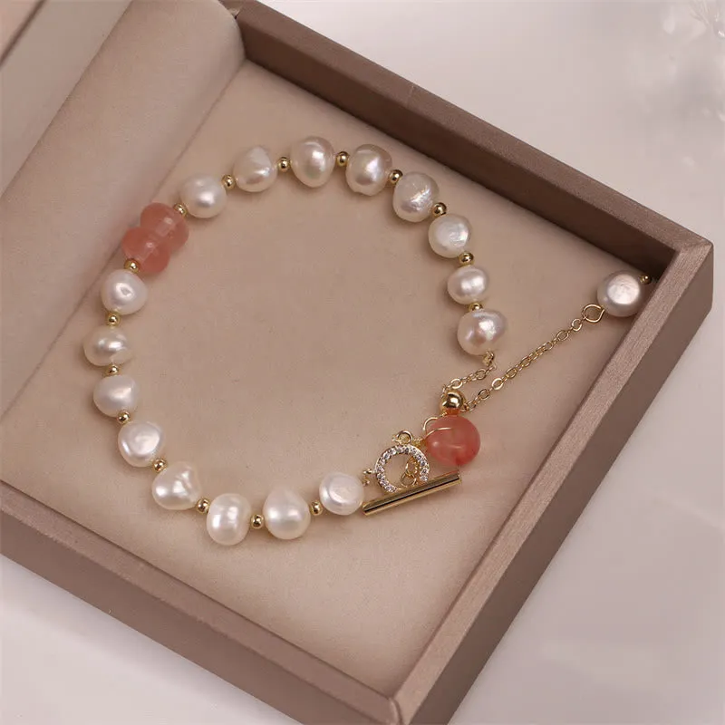 Natural Green Strawberry Quartz Luck Muse Healing Bracelet - Image 14
