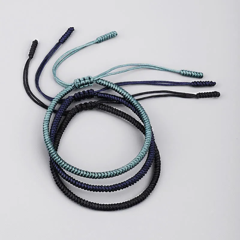 Tibetan 3-Piece King Kong Knot Handcrafted Strength Amulet Bracelet with Luck Muse - Image 4